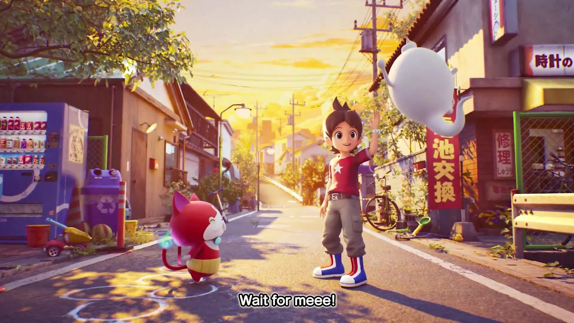 Nate, Jibanyan and Whisper in the first Yo-kai Watch 2: Haunted Domain teaser for Nintendo Switch 2